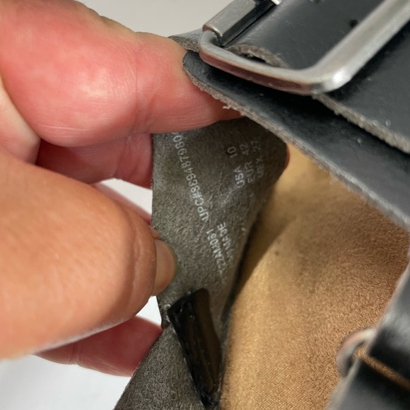 Time and Tru Black Sandals with Adjustable Straps and Cork Footbed - Picture 4 of 4